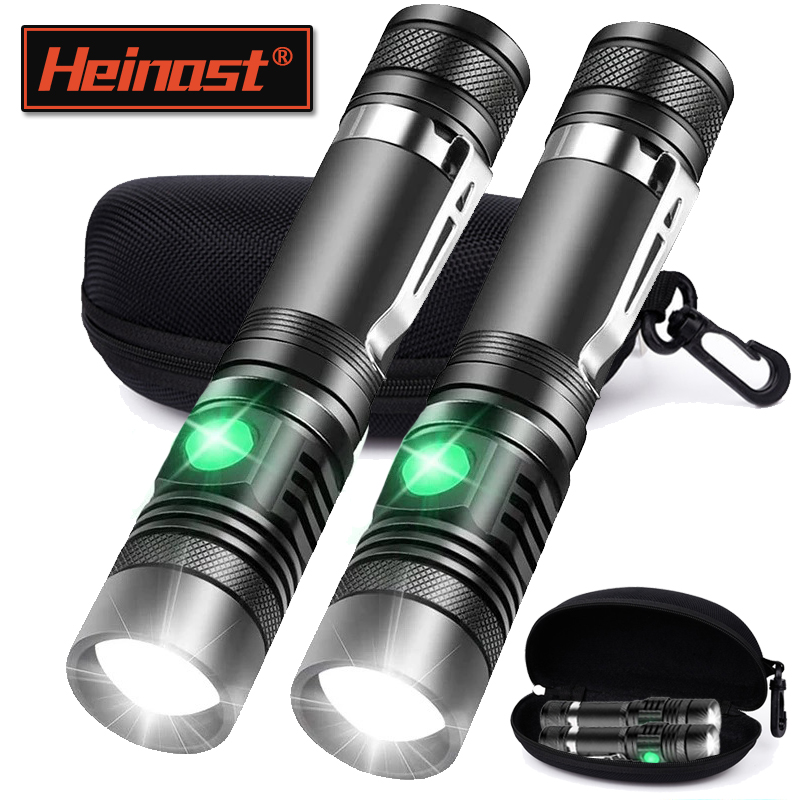 Outdoor Adventure Hiking - Lampe de poche portative T6 Rechargeable,